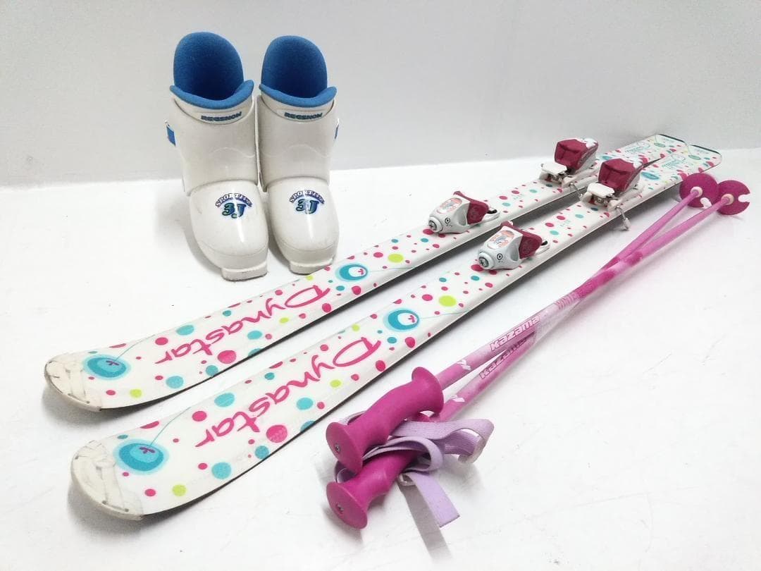 ジュニアスキー4点セット 女の子 dynastar 140cm ブーツ 24cm