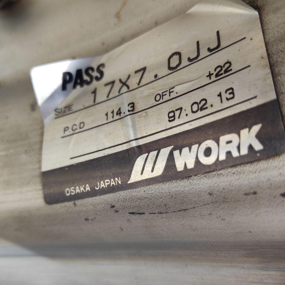 ワークVS,Edition17インチ 114.3オフセット＋22、 マルチ穴4本