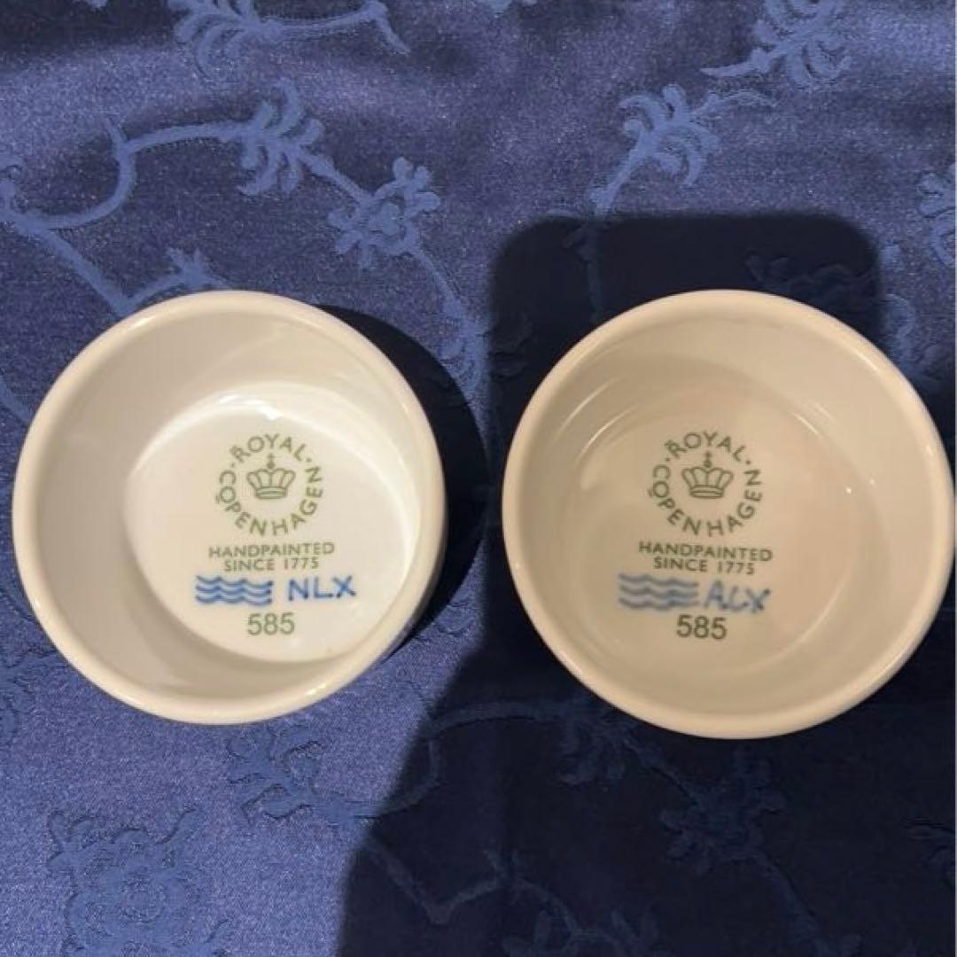 美品◼️ブルーフルーテッド メガ オーブンウェア スフレ ペア