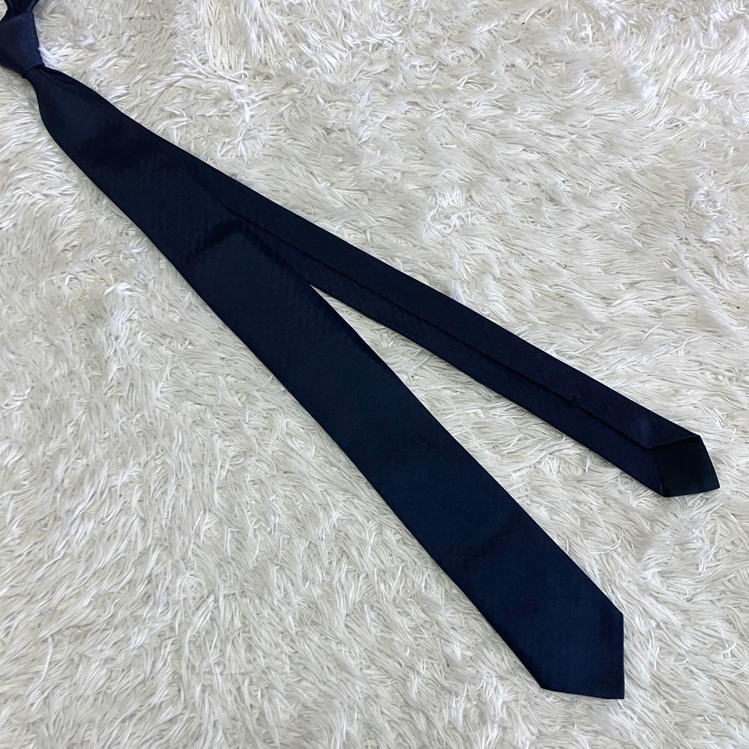 未使用級 BOTTEGA VENETA ネクタイ ナロータイ ネイビー