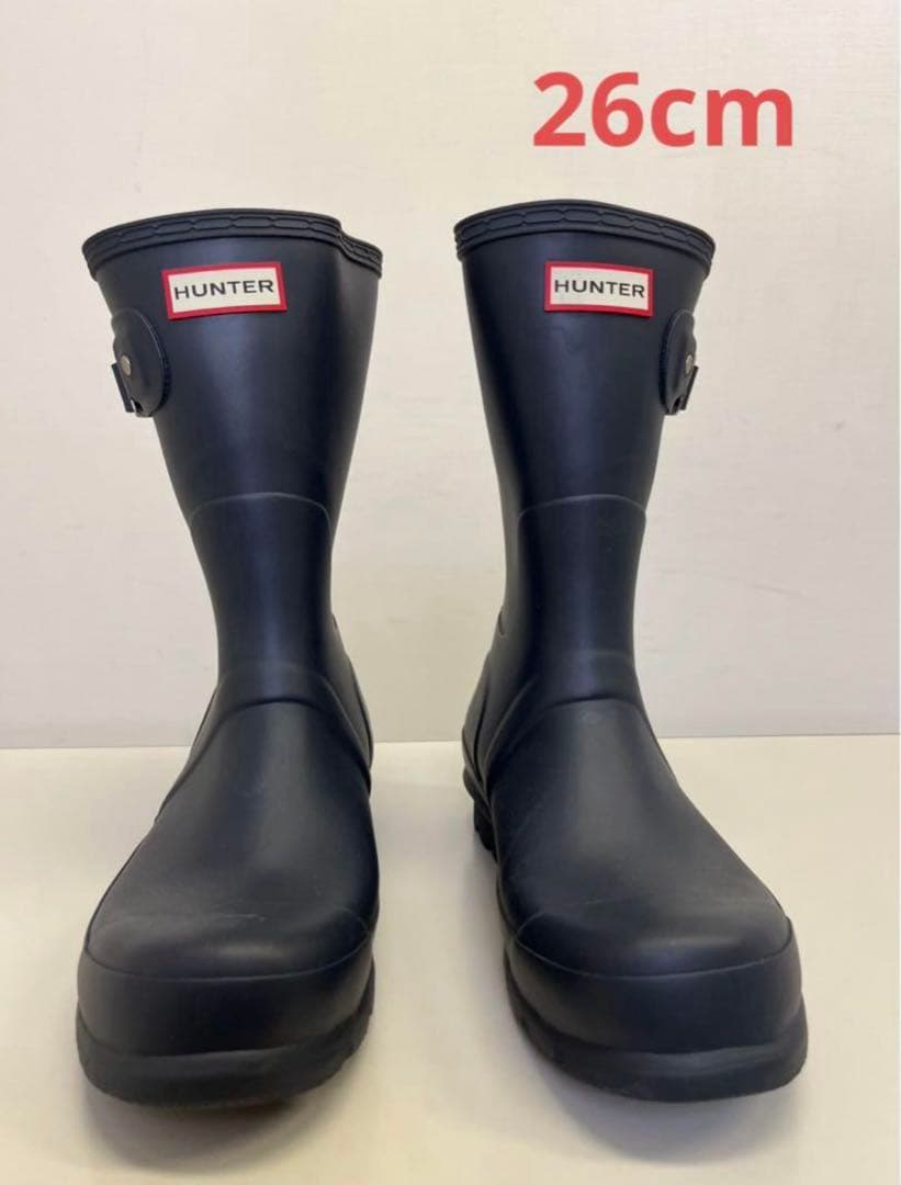 ハンターレインブーツ　26cm ネイビー