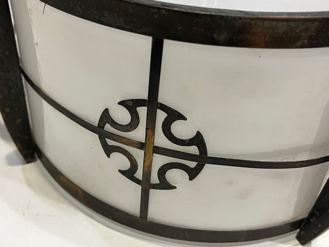 \"希少\" 電笠　シェード　ミルクガラス