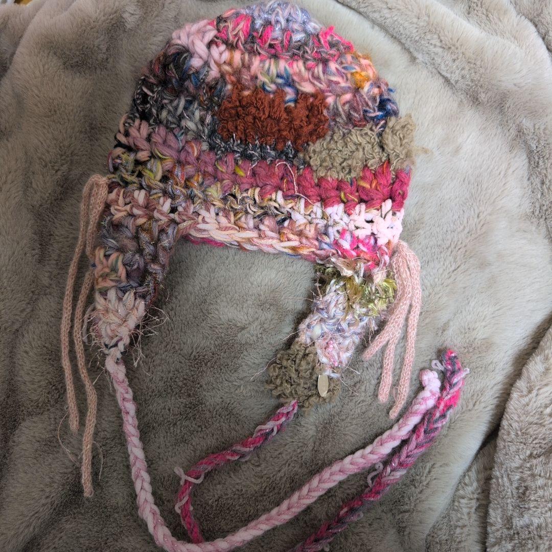 ポ*ン様 最終値下げ　縷縷夢兎　ハンドニット　ニット帽　ニットキャップ　ビーニー