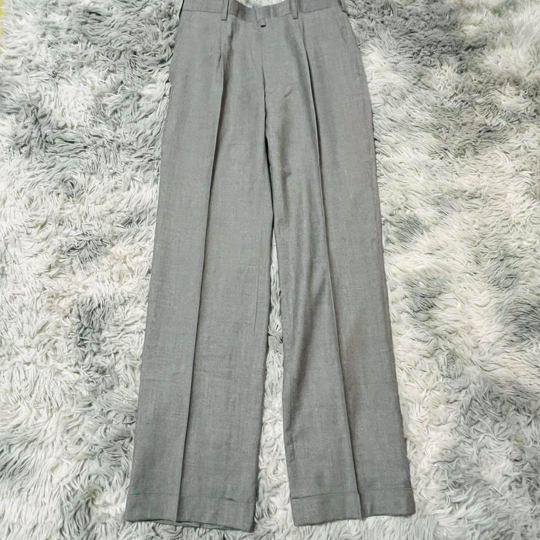 【大特価】エルメネジルドゼニア セットアップ シルク 無地 グレー Ｍ