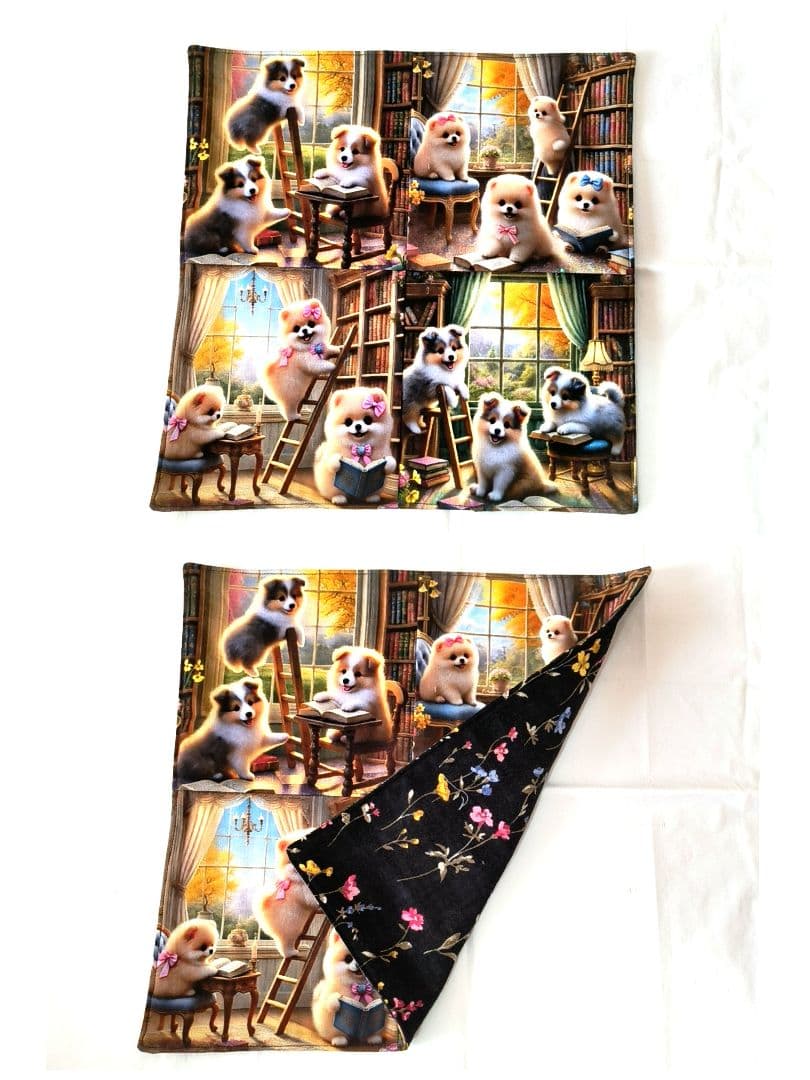 Yourelia様】ハンドメイドオーダー★犬猫★ガーゼハンカチ　12点