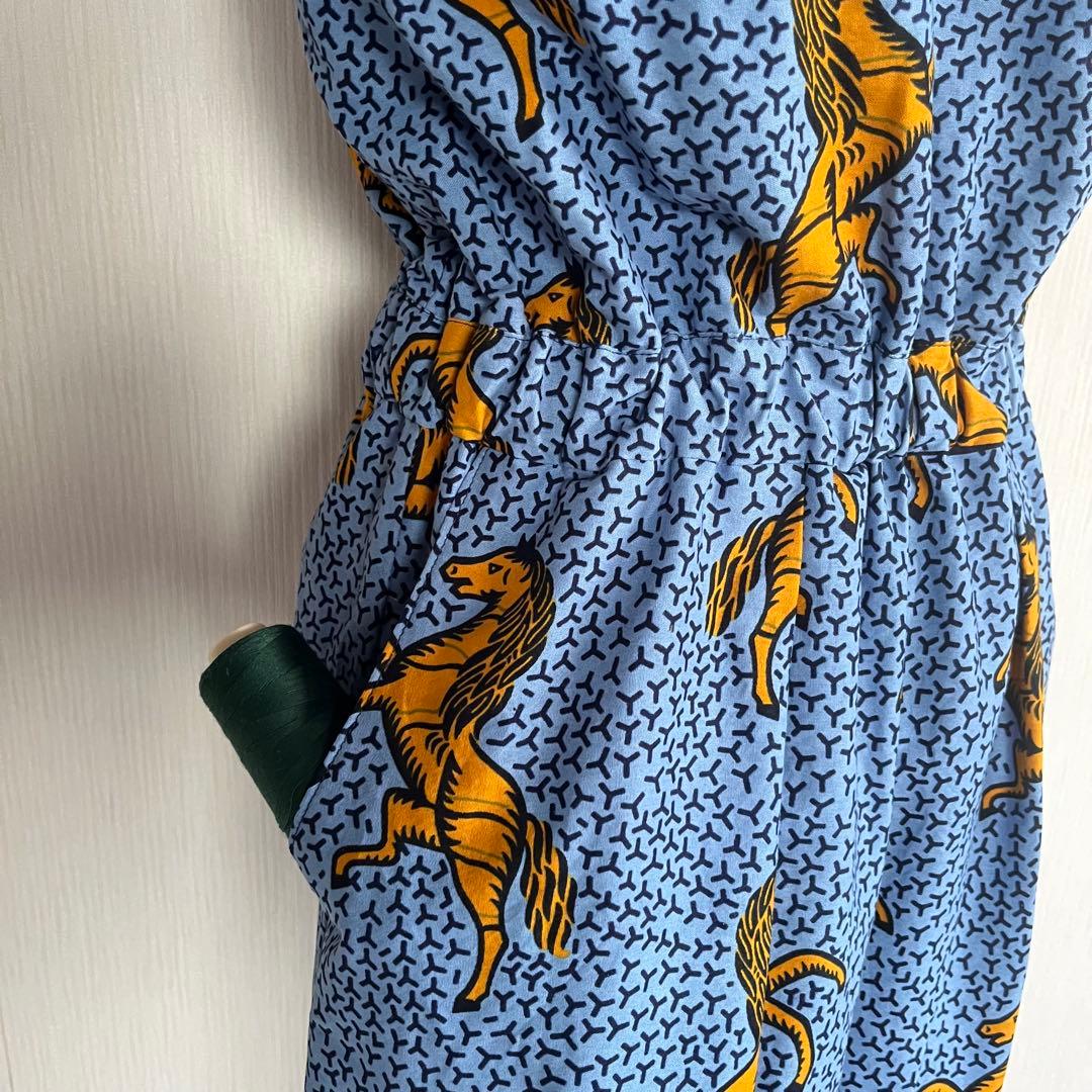 【専用品】アフリカ布　アフリカンプリント　サロペット　テーパードパンツ　ベスト