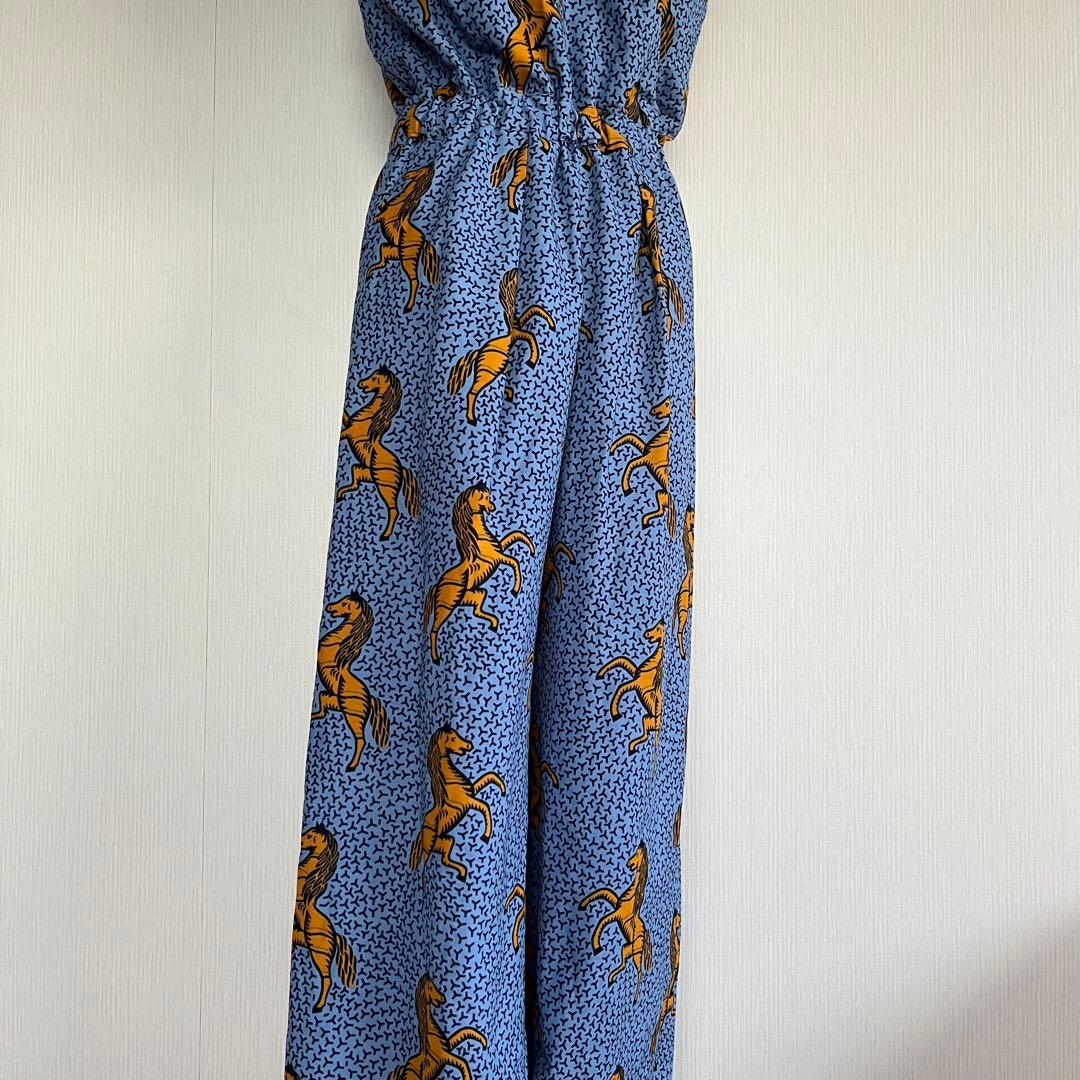 【専用品】アフリカ布　アフリカンプリント　サロペット　テーパードパンツ　ベスト