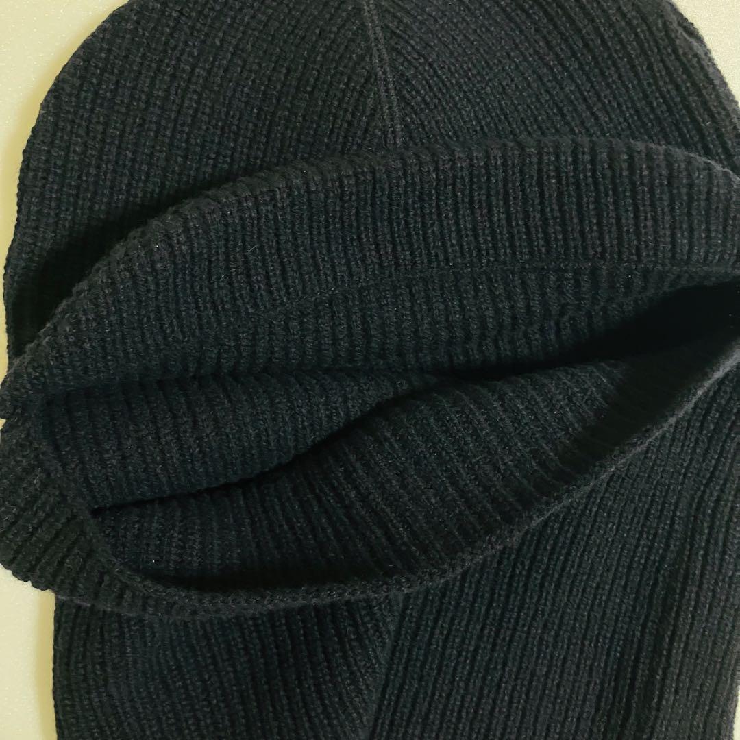 新品　MHL マーガレットハウエル　バラクラバ　ダークネイビー　紺色　毛100%