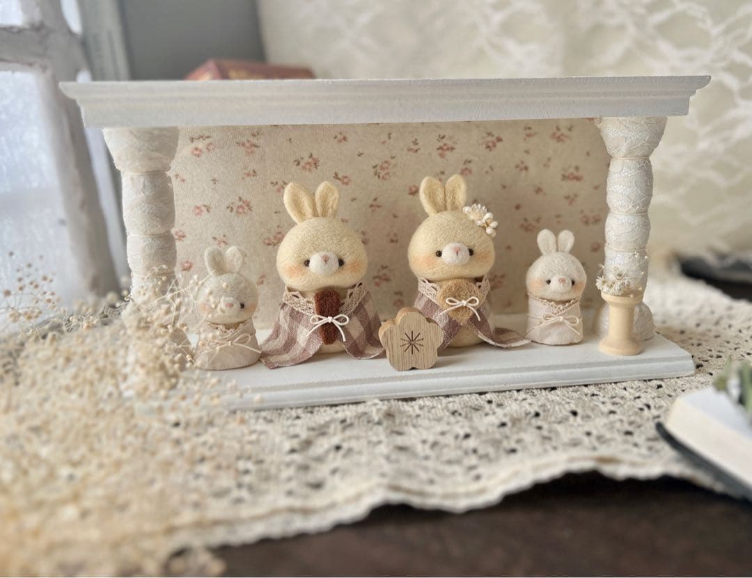 choco 羊毛 お雛様