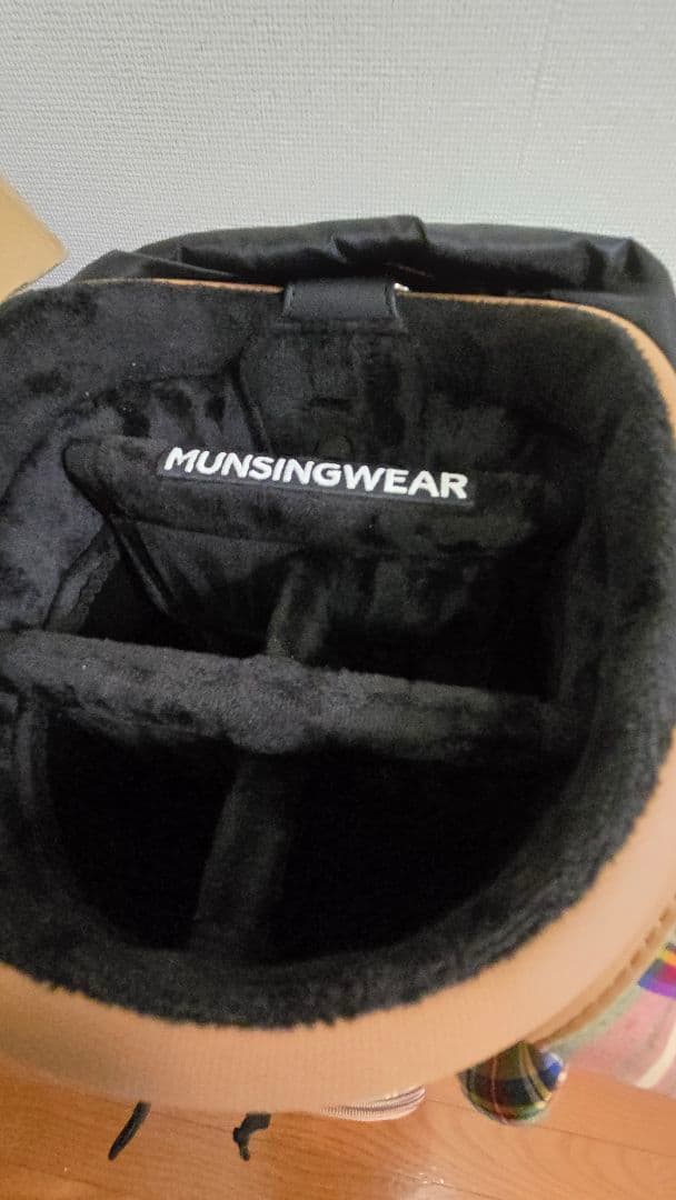 Munsingwear チェック柄 キャディバッグ カートバッグセット