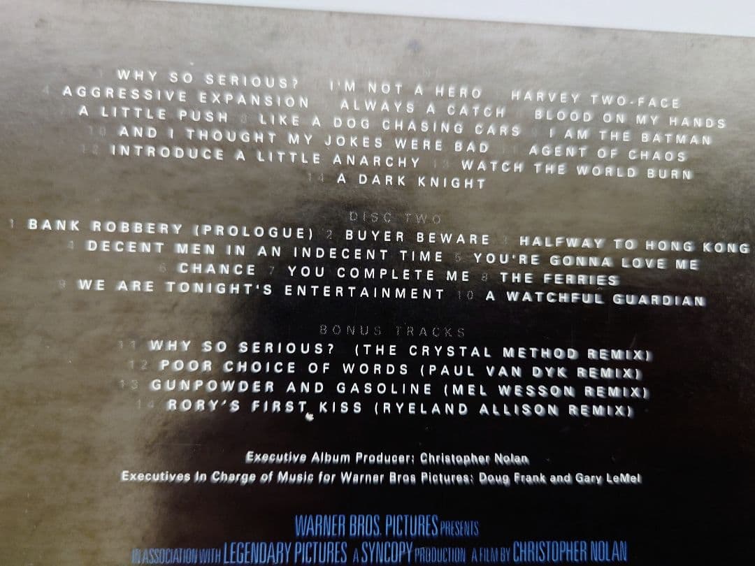 バットマン ダークナイト サウンドトラック コレクターズエディション 輸入盤