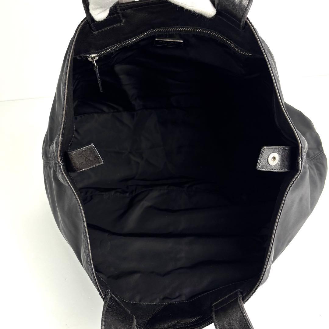 極美品 PRADA プラダ トートバッグ マザーズバッグ ナイロン レザー