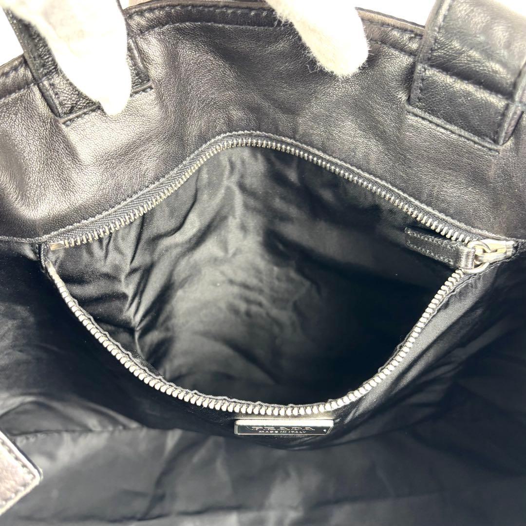 極美品 PRADA プラダ トートバッグ マザーズバッグ ナイロン レザー