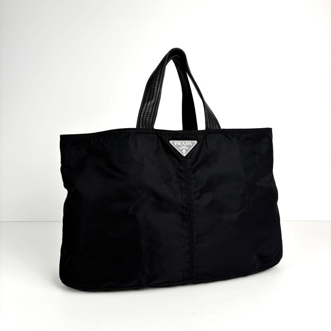 極美品 PRADA プラダ トートバッグ マザーズバッグ ナイロン レザー