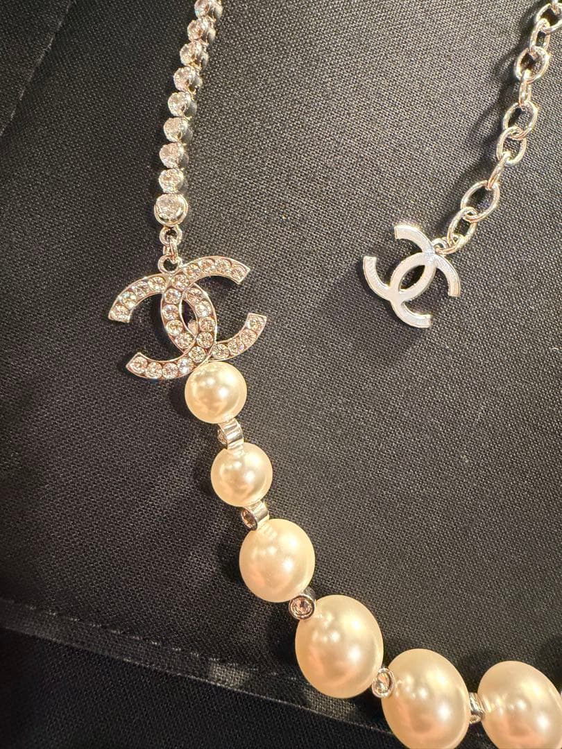 CHANELパールネックレス25B