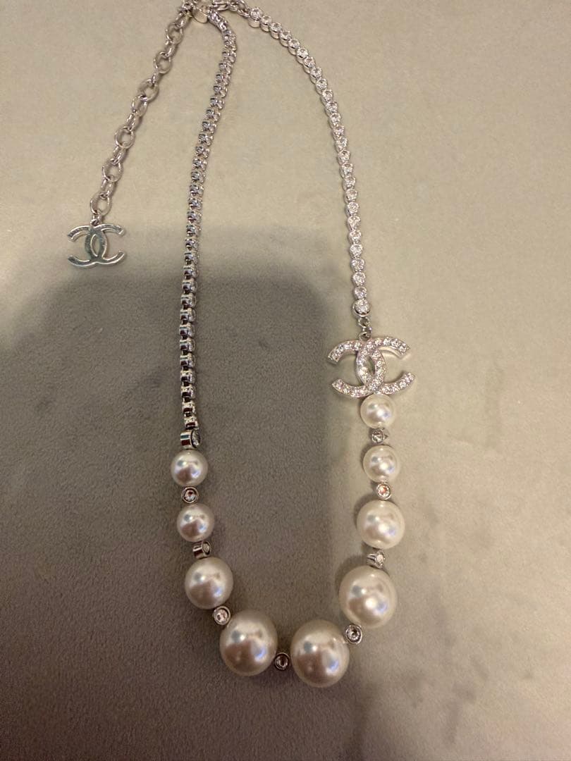 CHANELパールネックレス25B