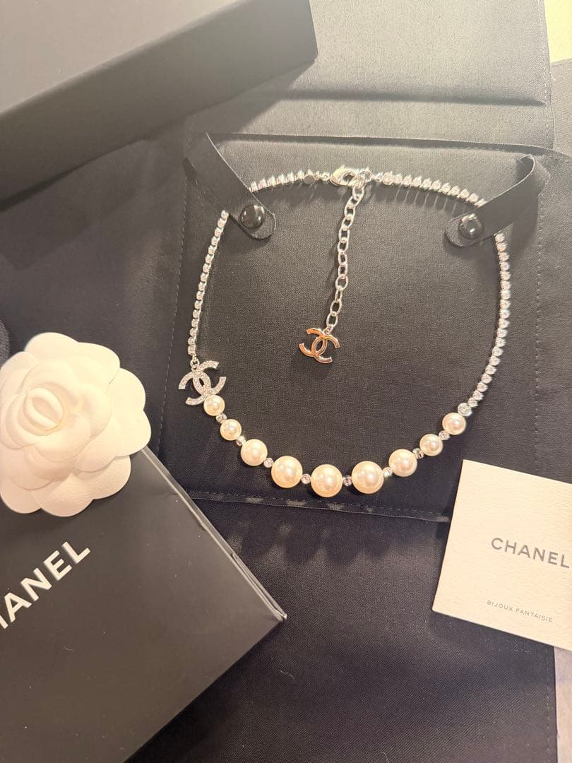 CHANELパールネックレス25B