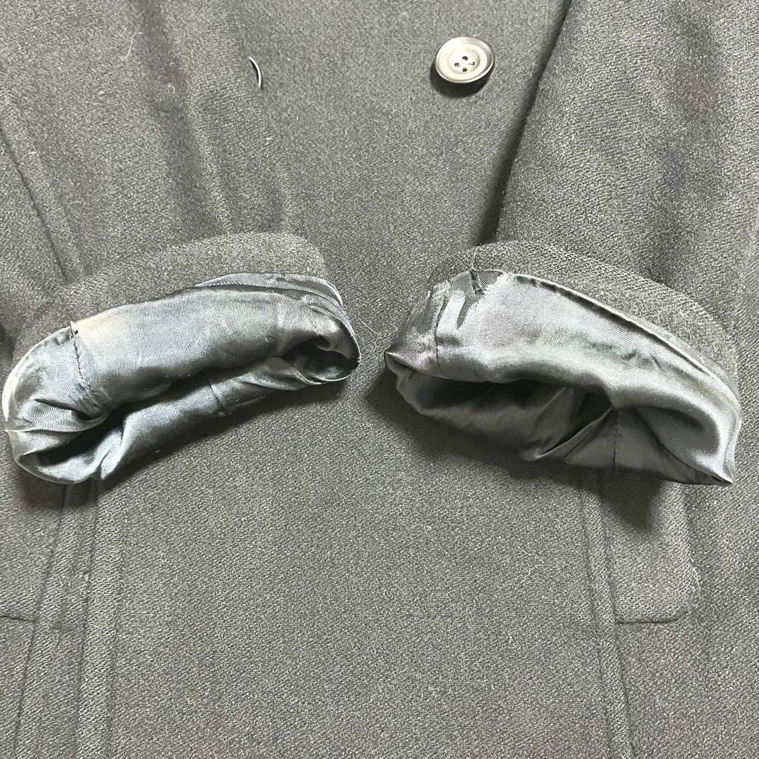 ✨希少✨ato アトウ チェスターコート ダブルボタン カシミヤ 46 M 黒