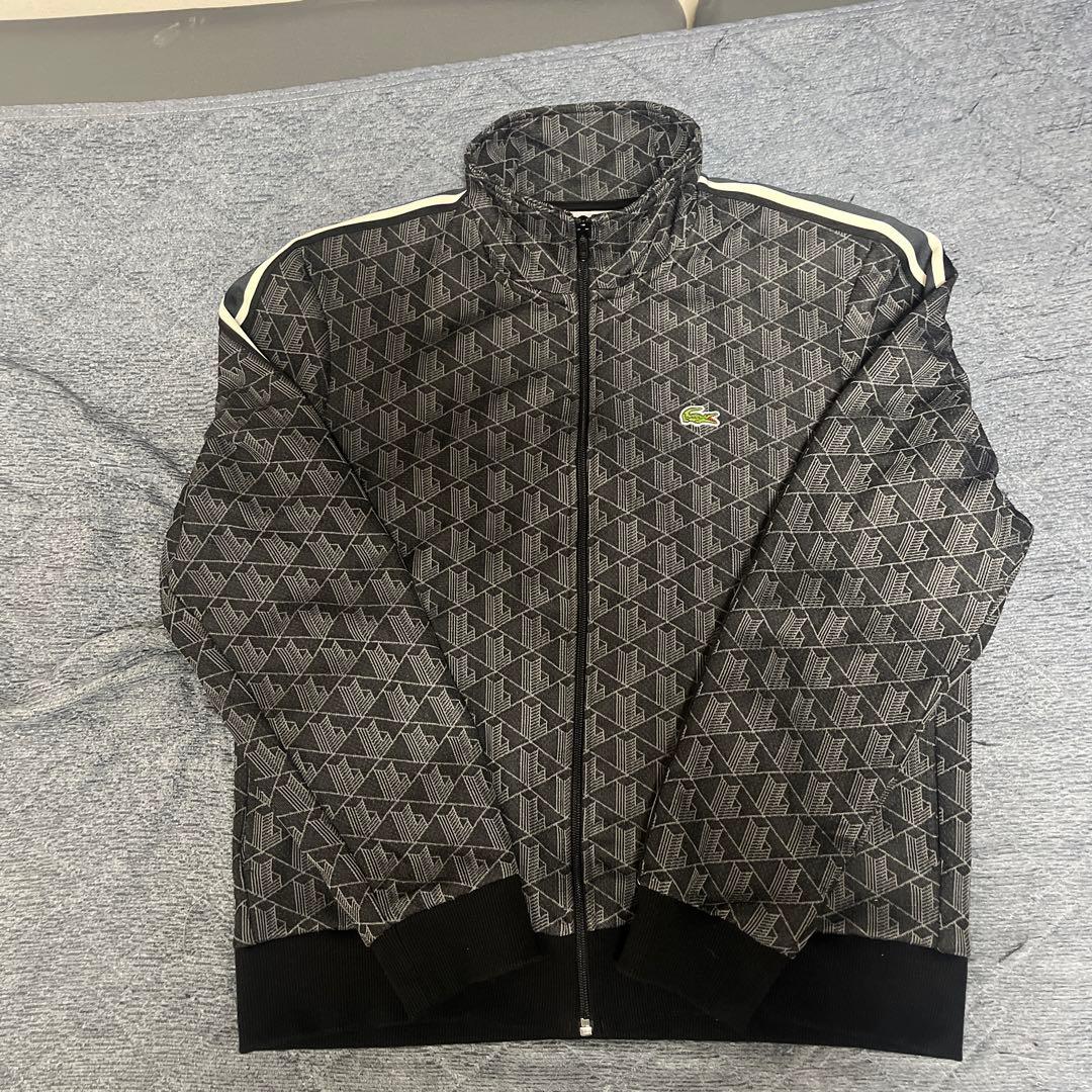 ふ*ん様 LACOSTE ジャージ ブラック/グレー US L