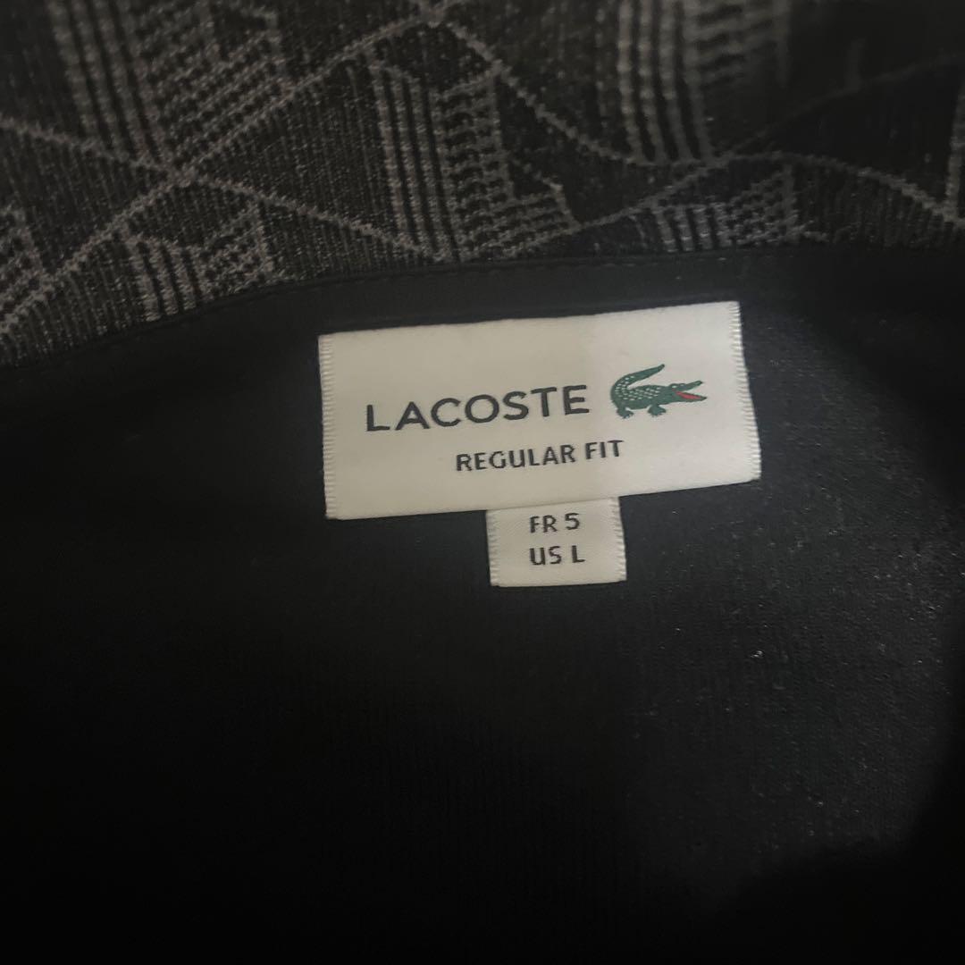 ふ*ん様 LACOSTE ジャージ ブラック/グレー US L