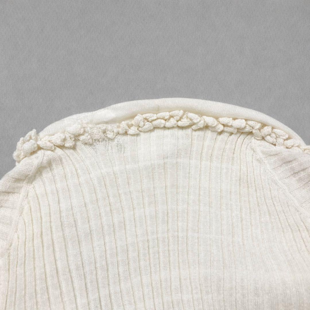 CHANEL シャネル ロングカーディガン アイボリー 40 ココボタン