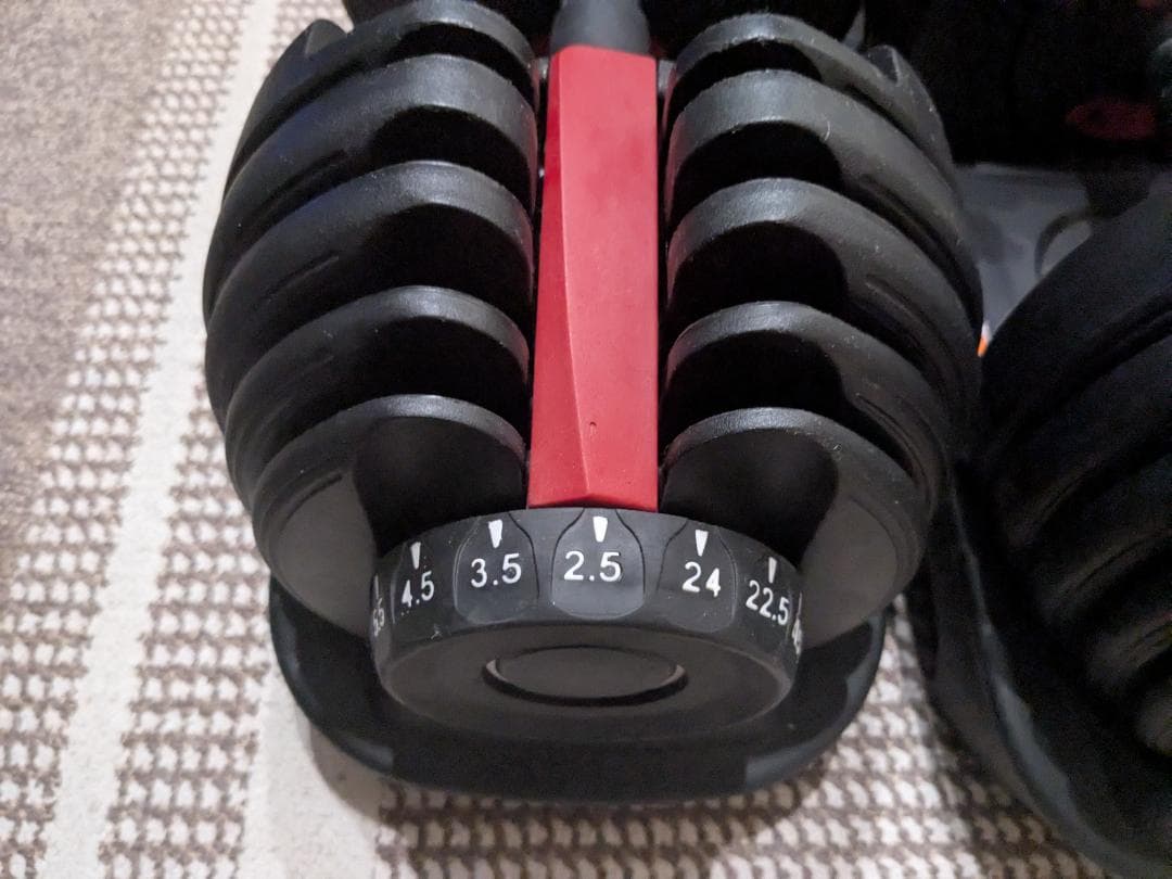 ダンベル 可変式②2.5kg-24kg 1個