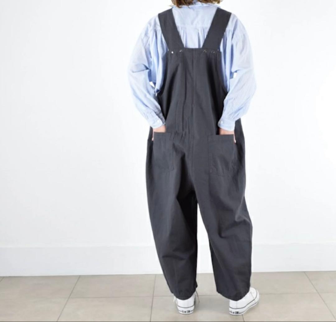 今季tumugu(ツムグ)コットンリネンツイル サロペット