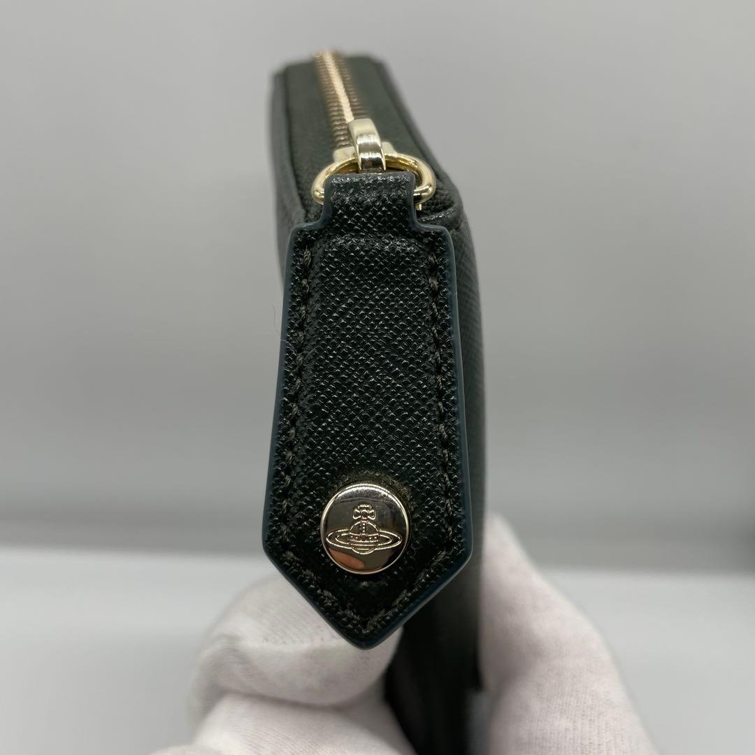 茶々丸様ヴィヴィアンウエストウッド　オーブ　ラウンドファスナー　長財布　w6