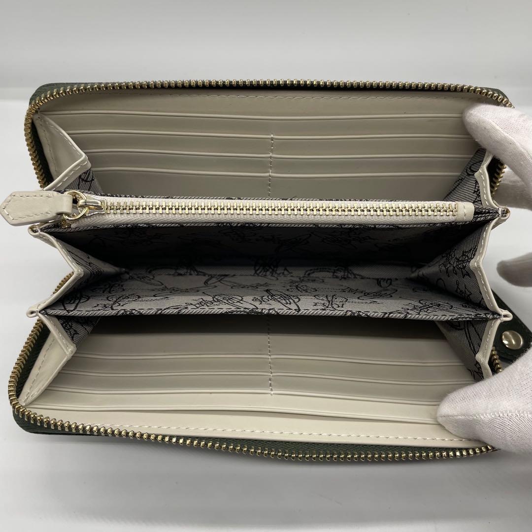 茶々丸様ヴィヴィアンウエストウッド　オーブ　ラウンドファスナー　長財布　w6