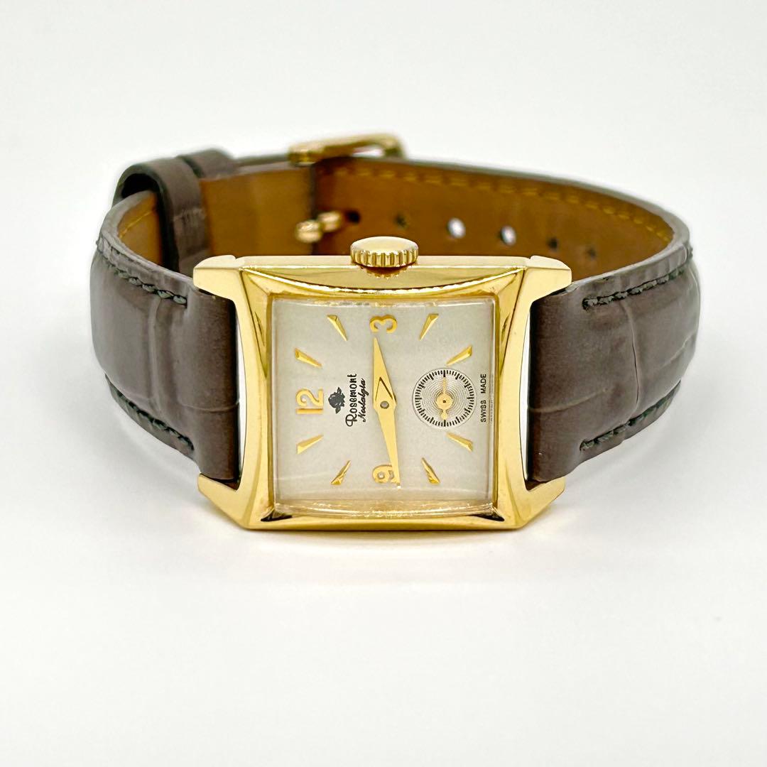 Rosemont ロゼモン スモセコ スクエア N-007 クォーツ 腕時計