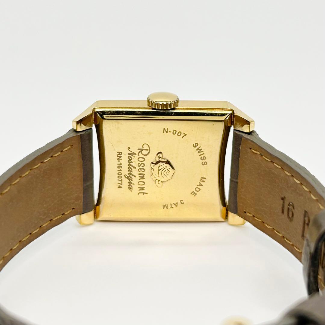 Rosemont ロゼモン スモセコ スクエア N-007 クォーツ 腕時計