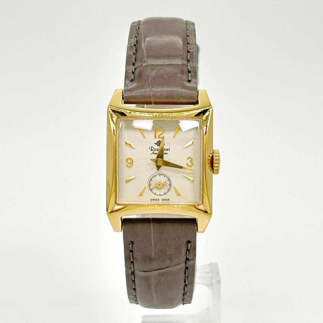 Rosemont ロゼモン スモセコ スクエア N-007 クォーツ 腕時計