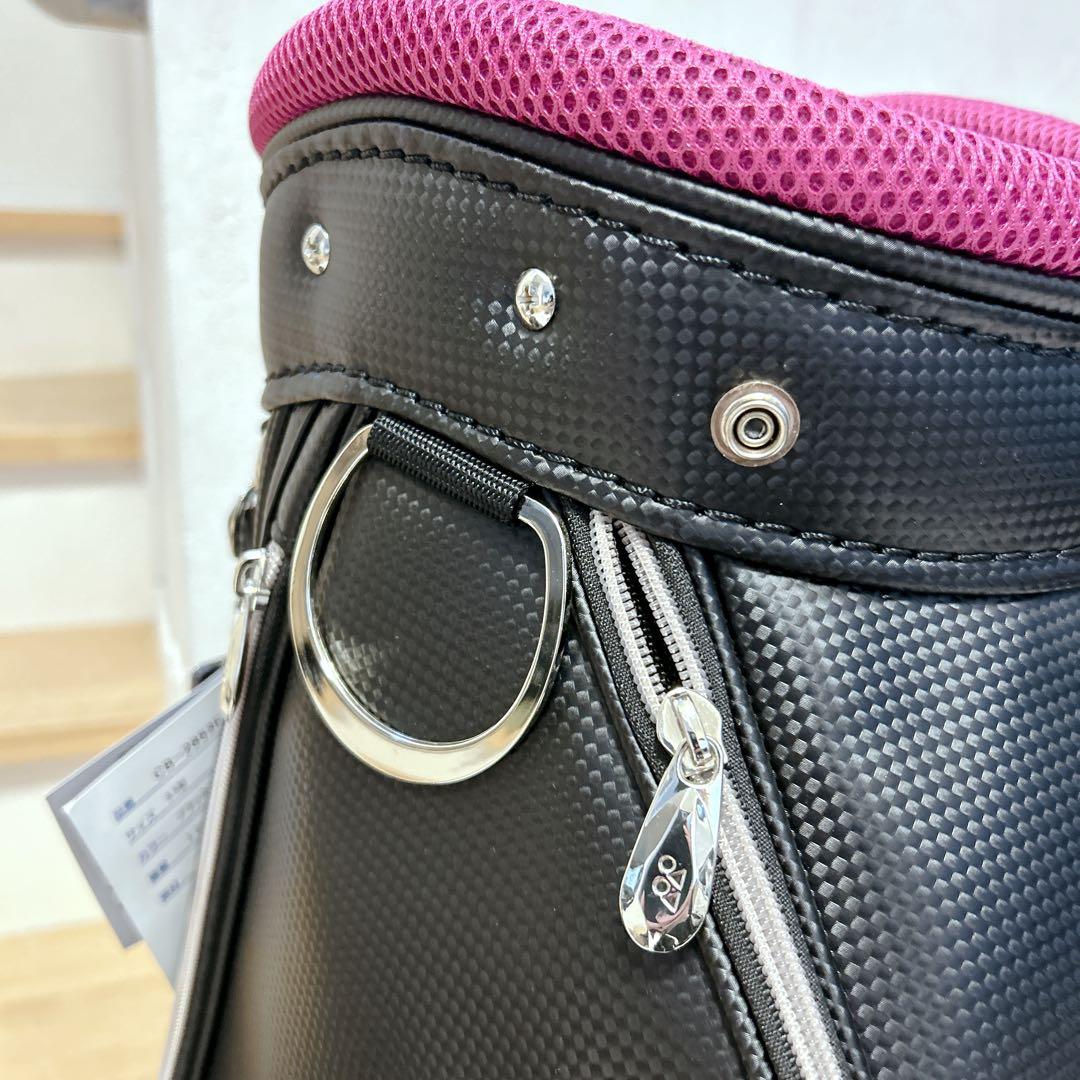 新品未使用タグ付き YONEX ゴルフバッグ キャディバッグ ネームプレート付き
