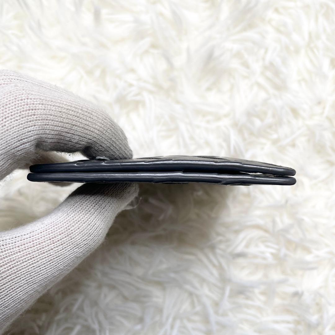 【美品】ボッテガヴェネタ マネークリップ 折り財布 イントレチャート レザー