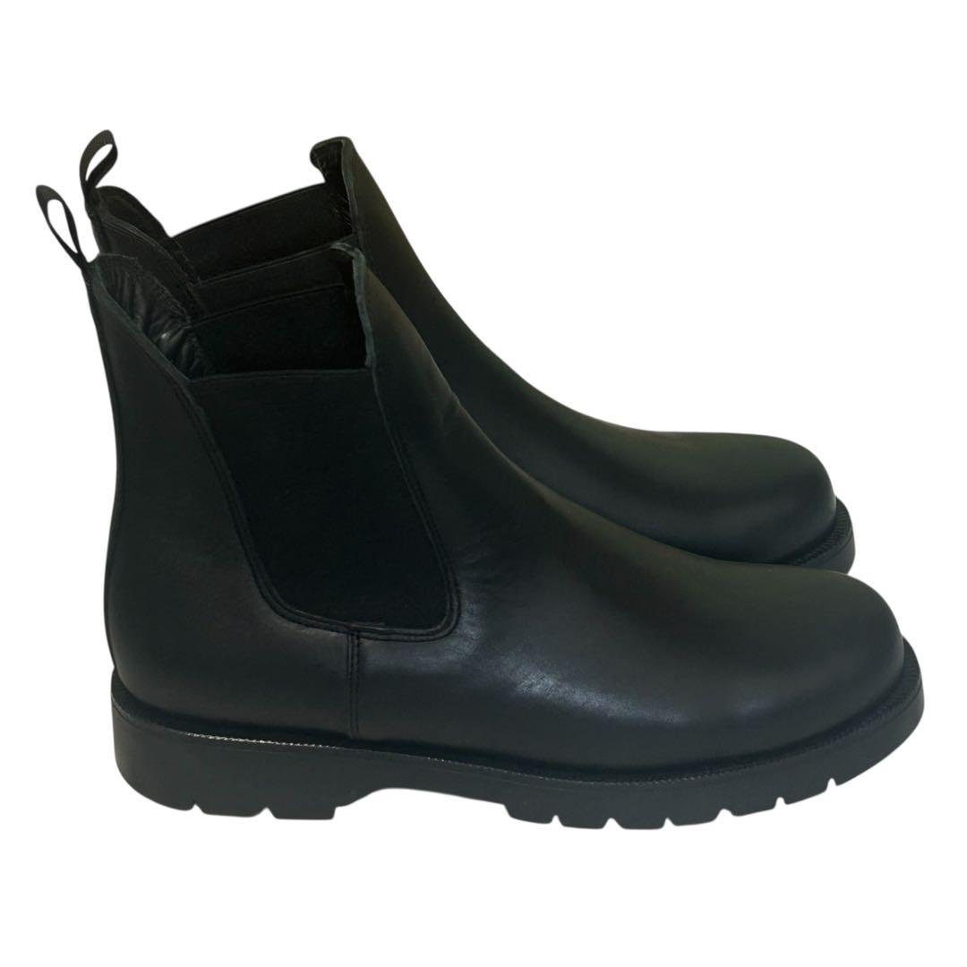 まるた クレマン チェルシーブーツ サイドゴア　ブラック　41 26.5