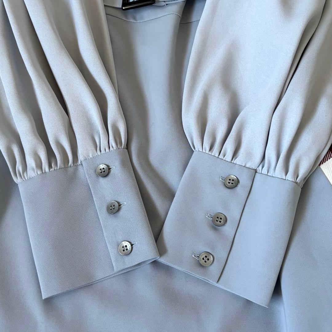 【極美品✨】ブルーレーベルクレストブリッジ　切替ワンピース　チェック　ベルト