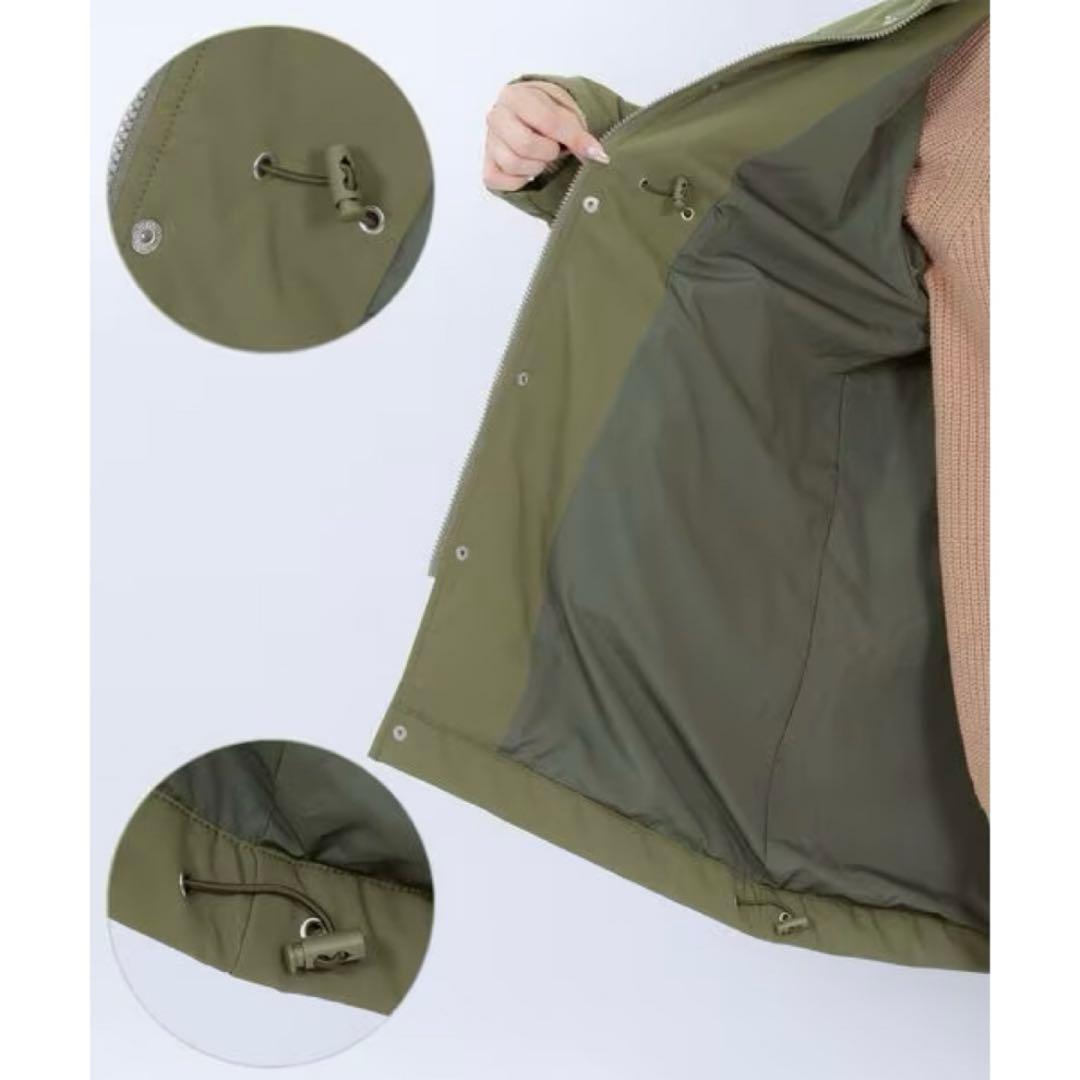 マリークワント　ロングブルゾン　カーキ