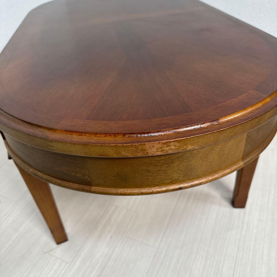 マルニ木工 地中海 センターテーブル 楕円形 引き出し付き i1※