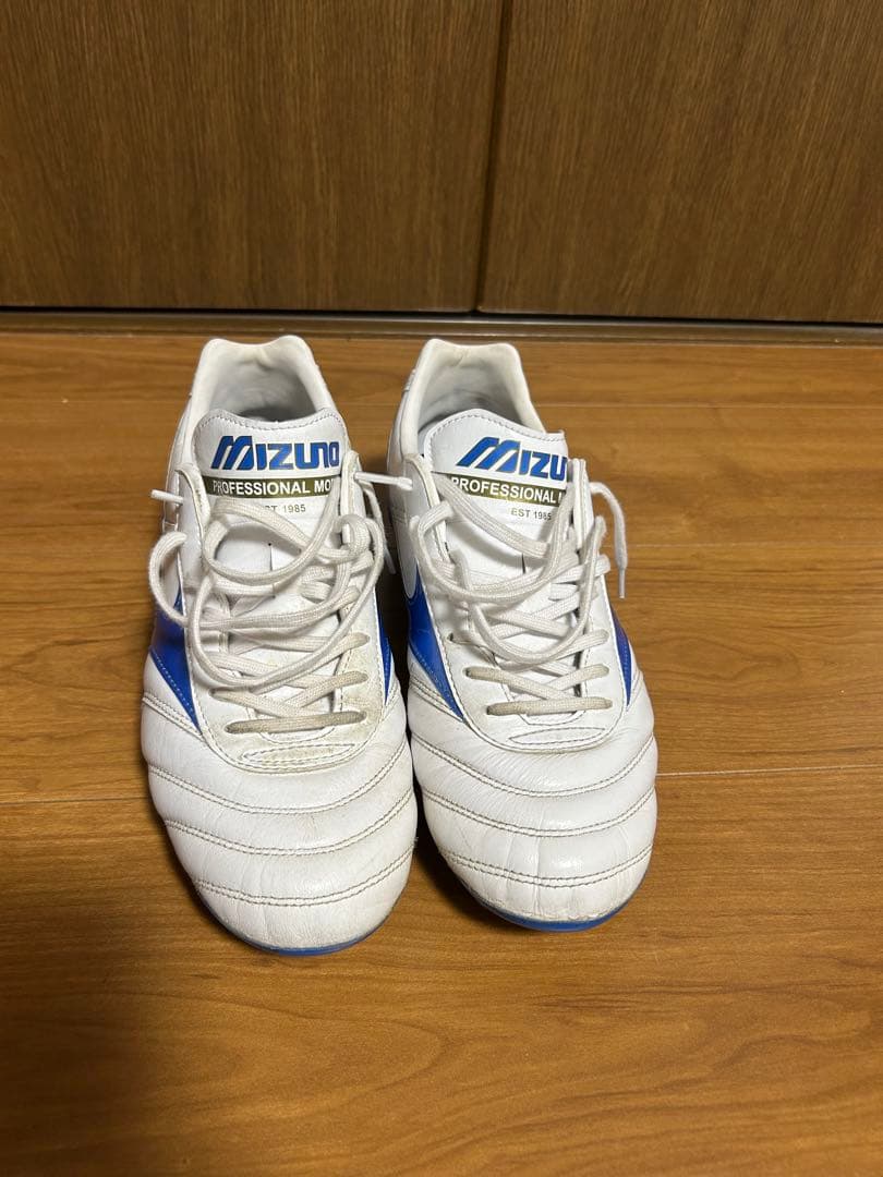 【中古】モレリア プロ　ホワイト×ブルー　26.5cm 海外版