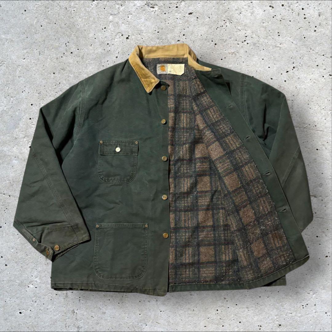 〈カーハート〉ミシガンジャケット　チョアコート　2XL ダック地　希少カラー　i