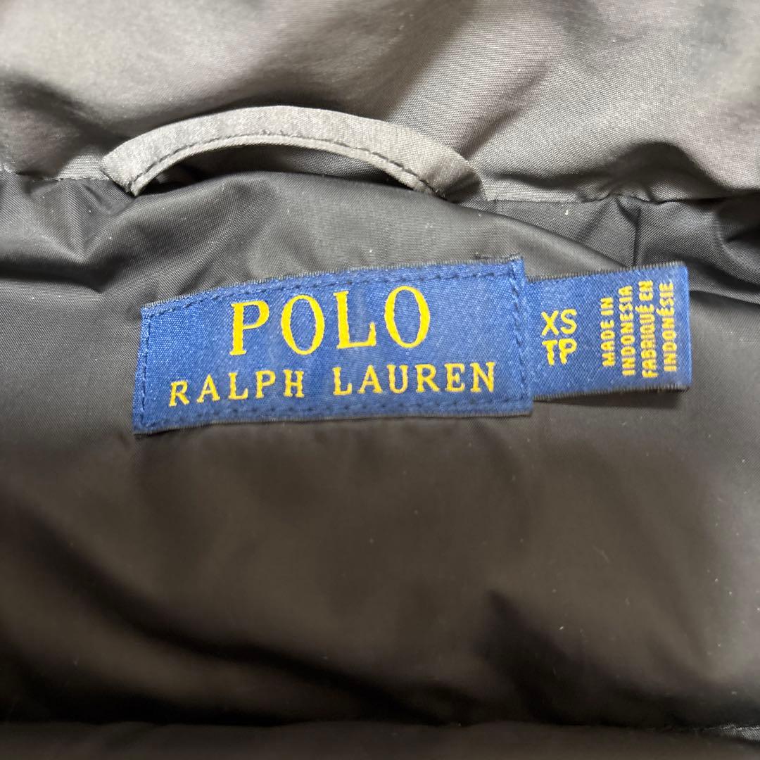 ポロラルフローレン❣️フード付きダウンベスト グレー　レディースＳ