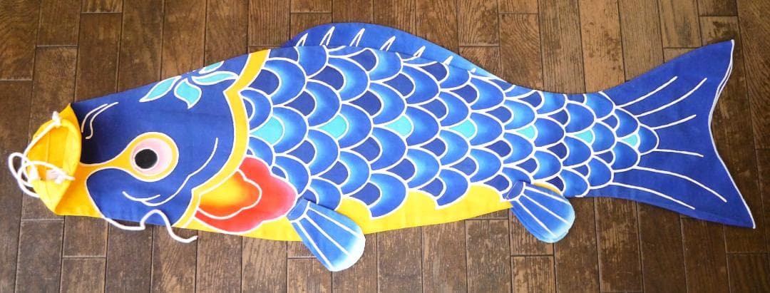 カラフルな鯉のぼり 3匹＋吹き流しセット