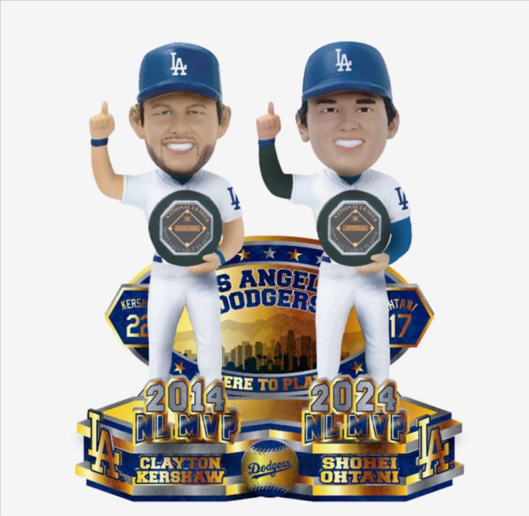クレイトン・カーショウ＆大谷翔平　ナ・リーグMVP記念ボブルヘッド