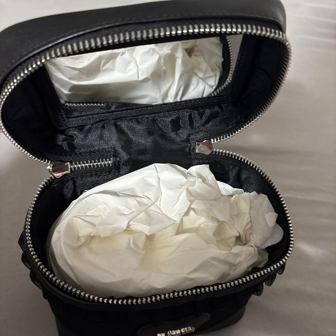 【新品】pium ハートドットチュールバニティ　ブラック