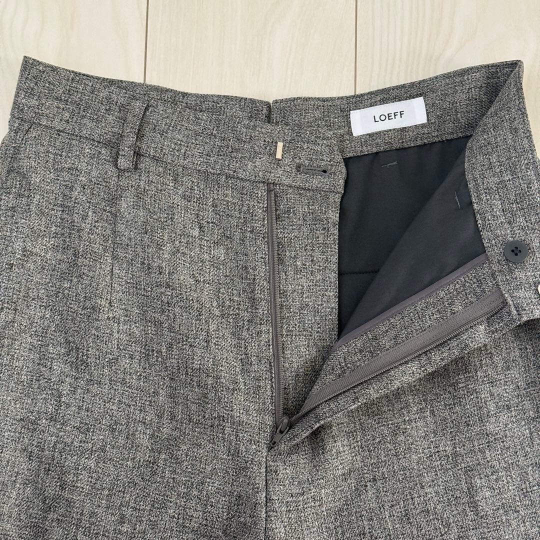 早い者勝ち【LOEFF】メランジ ボンタン パンツ サイズ1 グレー