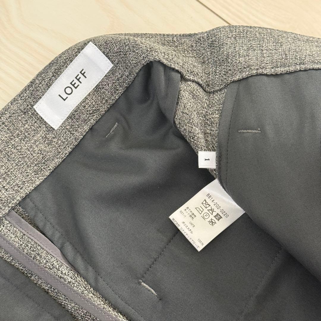 早い者勝ち【LOEFF】メランジ ボンタン パンツ サイズ1 グレー