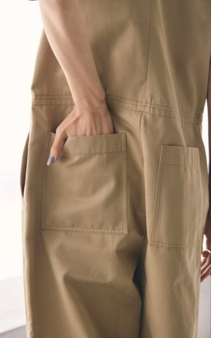 TODAYFUL ハーフスリーブワイドコンビネゾン ブラック