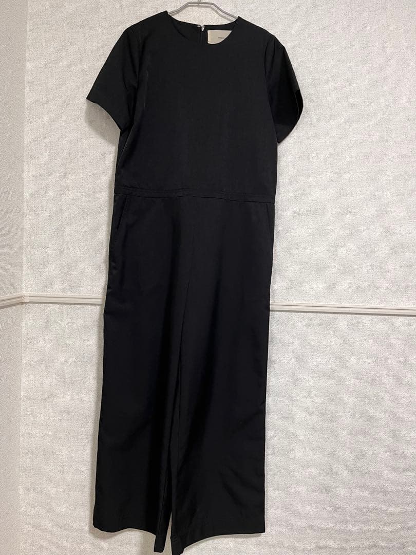 TODAYFUL ハーフスリーブワイドコンビネゾン ブラック