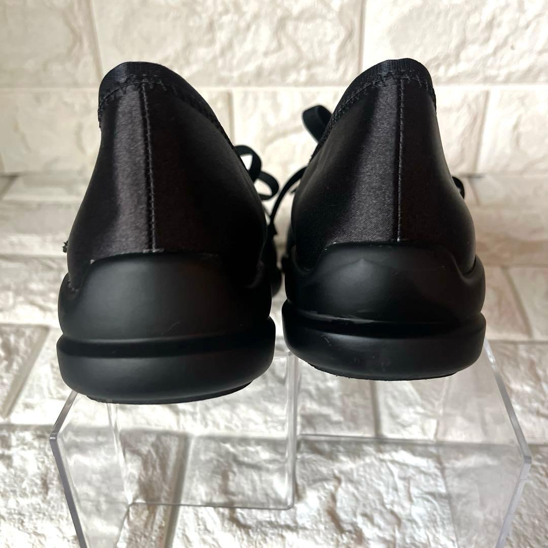 なほぼ新品 人気完売品 LE TALON Lダブルリボンバレリーナ23.5