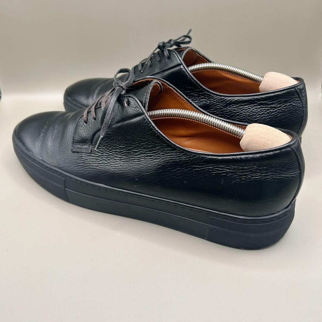 『美品』ユナイテッドアローズ ドレススニーカー 革靴 シボ革 ブラック　28cm